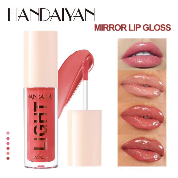 

handaiyan mirror lip glaze moisturizing lip gloss shimmer pearly liquid lipstick lip tint waterproof long lasting lips makeup