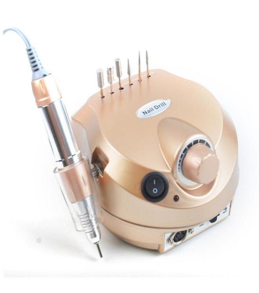 

new 35000rpm pro electric nail art drill machine manicure pedicure sander for manicure milling cutter set nail drill bits2531685, Silver