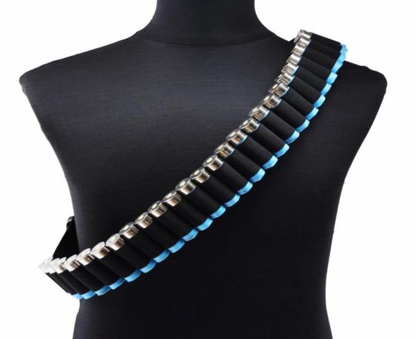 

waist support tactical military 29 rounds cartridge shell shoulder belt strap gun accessories ammo holder outdoor hunting bel1980226, Black;gray