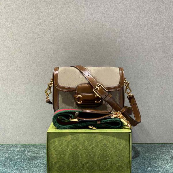 

1955 saddle retro designer luxury bag wholesaler moonholder03 horse bit shoulder bag handbag ladies leather messenger fashion handbag purse