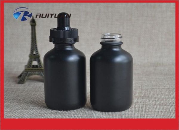 

wholes 60ml black glass dropper bottle for ejuice eliquid perfume 60 ml6902805