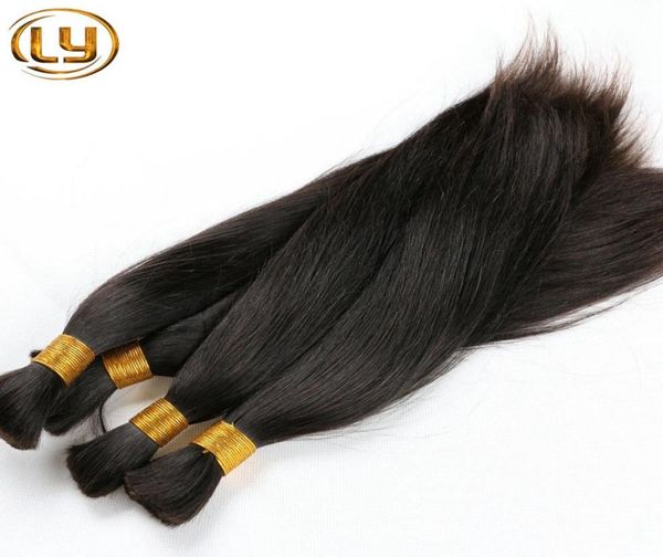 

ly hair mix length brazilian bulk hair straight human braiding hair bulk no weft brazilian straight bulk braiding2880939, Black