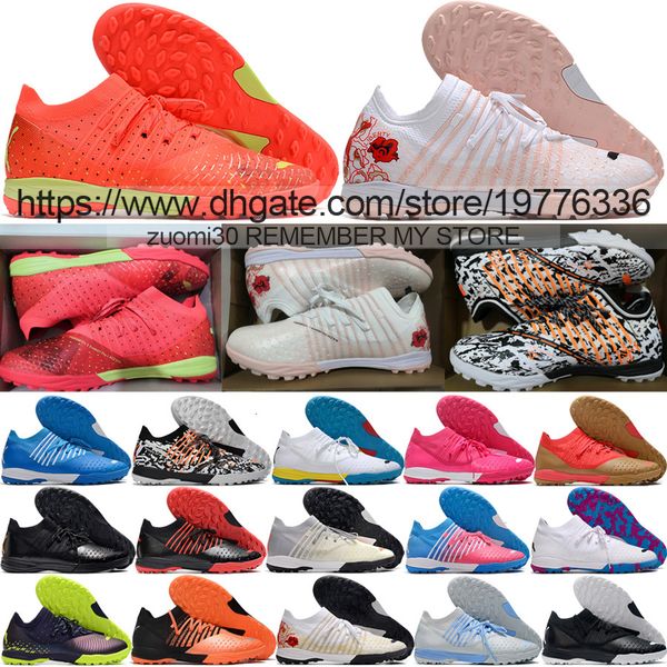 

send with bag quality soccer football boots future z 1.3 teazer tf turf trainers knit socks shoes for mens high lithe comfortable soft leath, Black