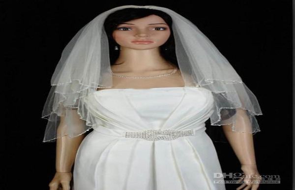 

edge beding beautiful 2layer wedding veil ts00401234566046701, Black