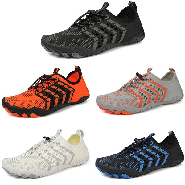 

2023 anti-slip wear resistant casual mesh soft shoes men black gray blue white orange trainers outdoor for all terrains color5