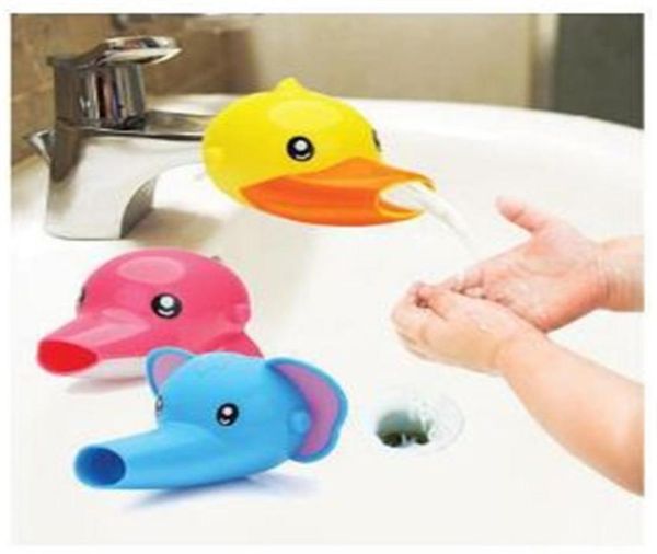

cartoon animal kids hand washing faucet extender children kid water tap extender 5 pattern cute faucet stretcher kid3873003495