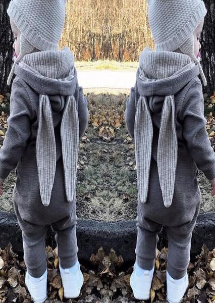 

baby kids clothing romper long sleeve rabbit ear infant boy girl zipper romper 100 cotton spring fall children clothes2299279, Blue