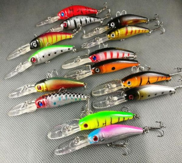 

lot20 fishing lure crankbaits bass walleye 8g 97cm 01235559767