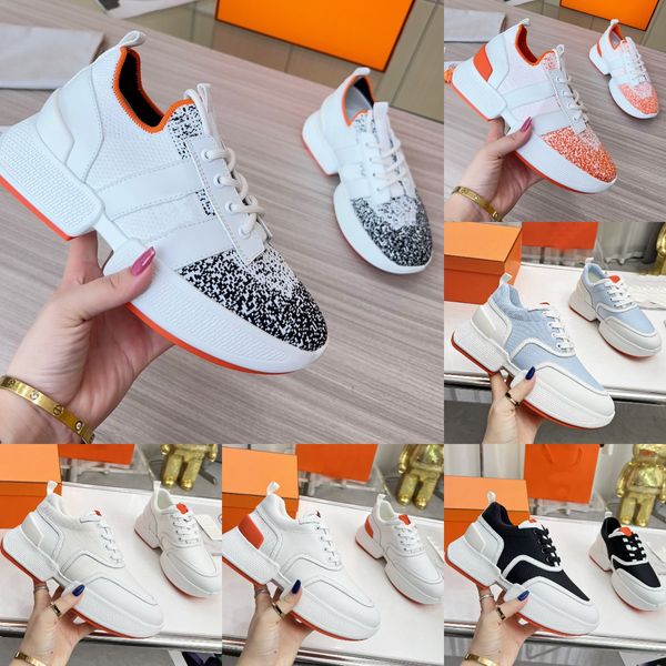 

giga sneaker designer women men elevated thick soled casual shoe mesh sports training h sneakers, Black