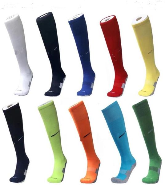 

new man kids sock football brand socks match any soccer jersey uniforms mix colors pure color sports socks running on s c15054724, Black