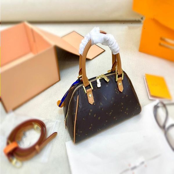 

nano onthego totes the tote bag purse aaa womens mini flower classic 23cm shoulder designer brown crossbody clutch luxury bag bags sp vintag