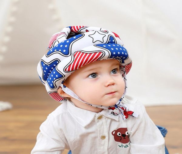 

newborn baby boys girls protect head safety helmet hats anti wrestling caps for kids prevent play walk impact7327924, Yellow