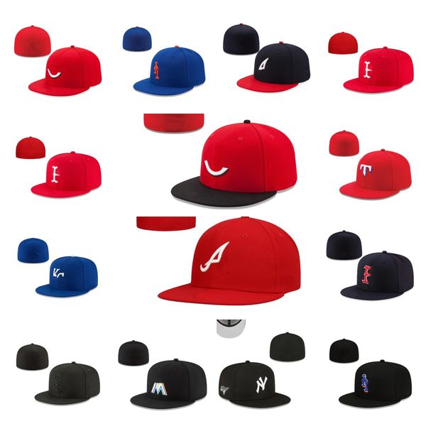 

2023 fitted hats snapbacks hat adjustable football caps all team logo kid outdoor sports embroidery cotton closed fisherman embroidery beani, Blue;gray