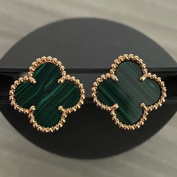 

designer jewelry four leaf clover necklace set pendant necklaces bracelet stud earring gold silver mother of pearl green flower necklace lin, Golden;silver
