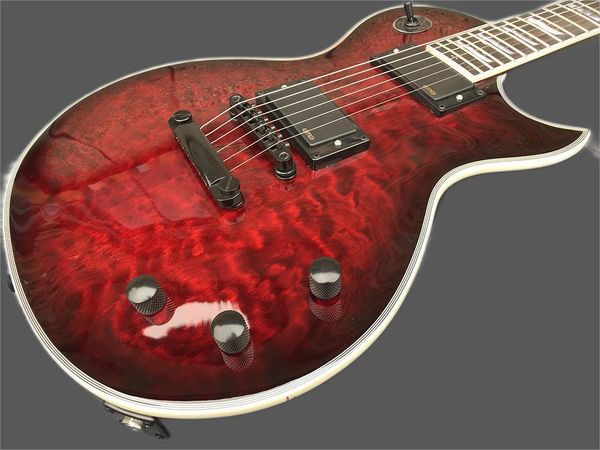 

custom oem electric guitar, rosewood fingerboard, flocking maple black accesso