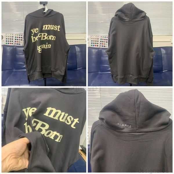 

dove hoodies designer kanys classic wests luxury three party joint name peace printed mens and womens yzs pullover oversize plus size 1jzbhj, Black