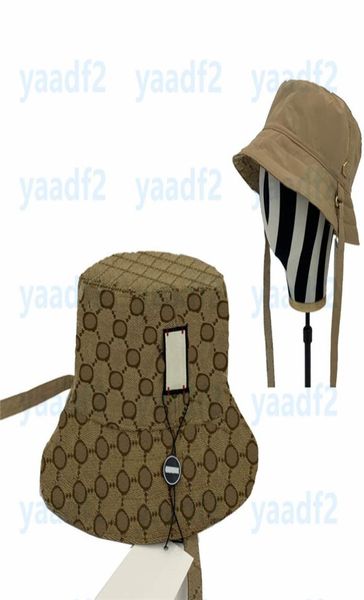 

reversible bucket hats vintage letter printed wide brim sun hat with tie womens mens autumn windproof beach uv cap beanie 4 colors4303968, Black;white