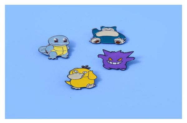 

cute anime movies games hard enamel pins collect metal cartoon brooch backpack hat bag collar lapel badges women fashion jewelry s9701000, Blue