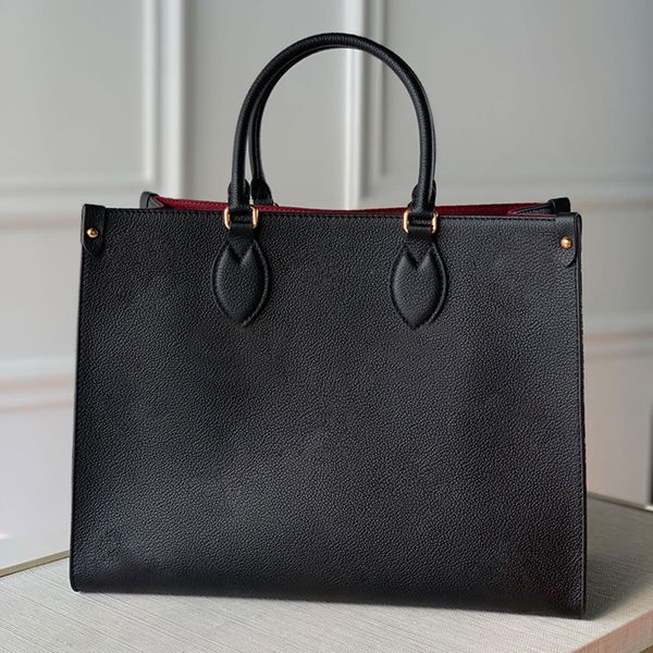 

lady handbag designer shopping bag 35cm genuine leather floral bag delicate knockoff tote bag with box yl887