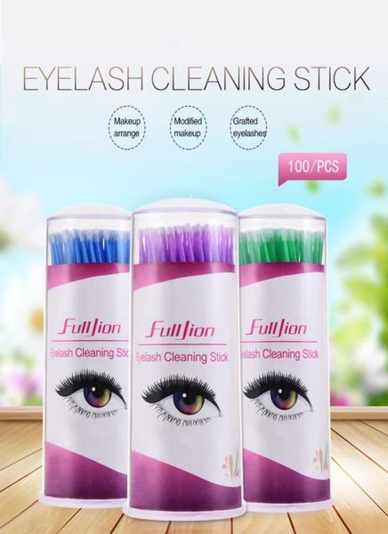 

whole 300pcslot disposable makeup brushes individual lash removing tools swab micro brushes eyelash extension tools9289465