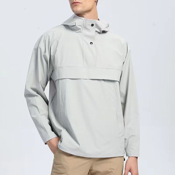 

Men's U Jackets Outerwear Coats Spring and Summer Sports Windproof Mountaineering Clothing Hardshell Waterproof Warm Hooded Half Jacket Joggers Running