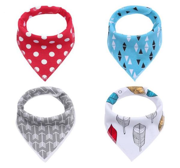

old cobbler baby pacify bibs burp cloths double layer cotton triangle scarf handkerchief soothing saliva towel whole8919100