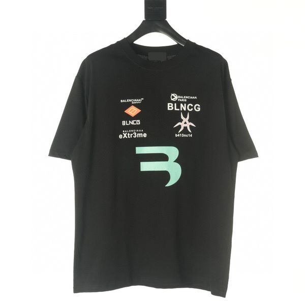 

men's plus tees & polos round neck embroidered and printed polar style summer wear with street pure cotton r1nb, Black;brown