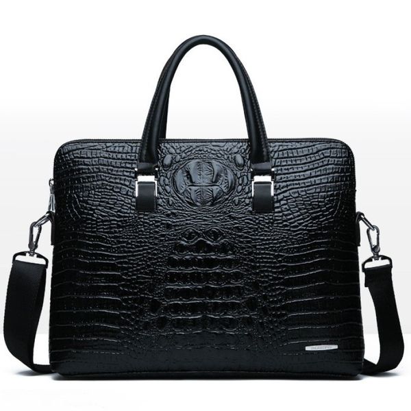 

briefcases lapbag men's briefcase business computer 14 inches pattern handbag shoulder for office commute 230701