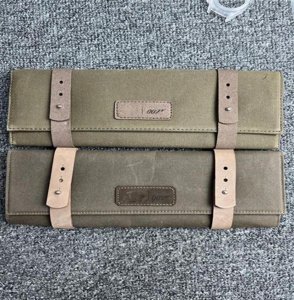 

vs factory watch 007 has no time to die with the same travel bag canvas bag portable custom storage watches protection cloth luxur4692294, Black;brown