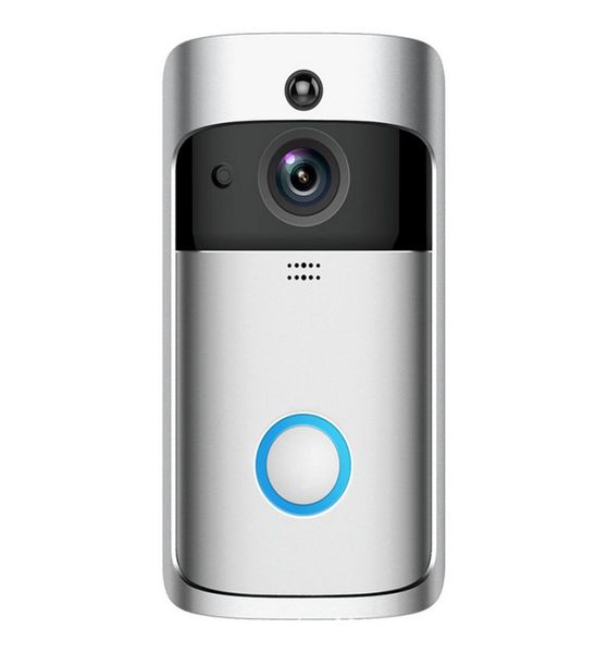 

v5 smart home video doorbell 720p hd for wifi connection realtime camera twoway audio lens wide angle night vision pir motion4688654
