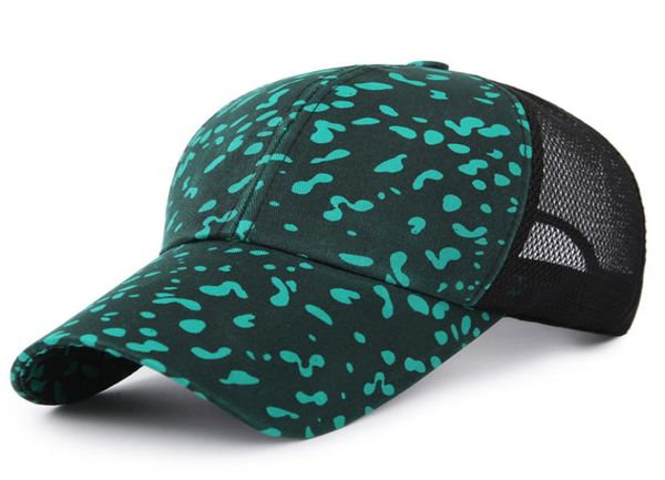 

5 color dot ponytail baseball cap messy buns hat trucker pony caps visor cap dad hat washed summer outdoor snapbacks wholes6993547, Yellow