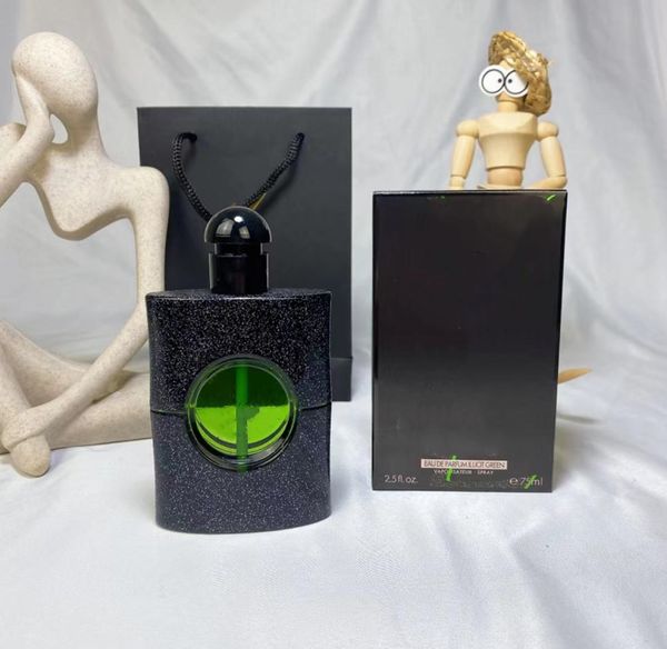 

the latest highest quality women perfume fragrance black illicit green 75ml charming smell spray floral eau de female long lasting4797107