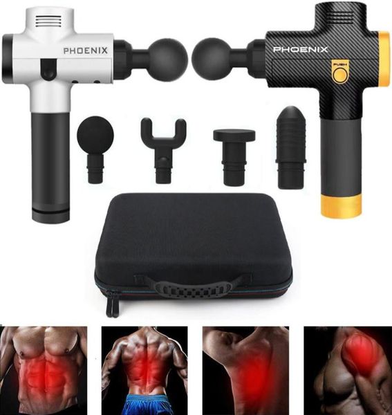 

phoenix muscle stimulator massage gun vibrating deep therapy relaxation fascia fitness exercise pain relief electric massager mx197973976