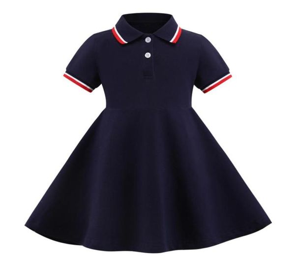 

retailwhole baby girls lapel collegiate 100 cotton princess dresses children fashion designers clothes kids boutique clothin3788440, Red;yellow