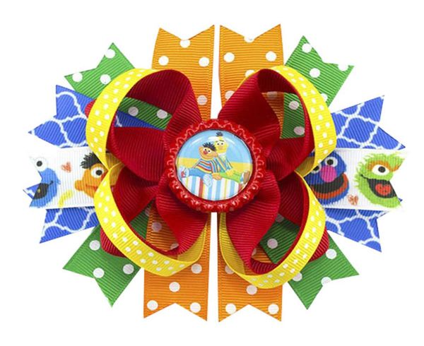 

5pcs sesame hair bow the girl hair bows character movie cartoon inspired hair bows4959649, Slivery;white