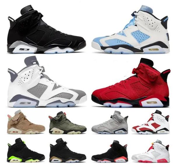 

basketball shoes jumpman 6 6s cool grey toro university blue red oreo georgetown midnight navy cactus jack black infrared unc men trainers o