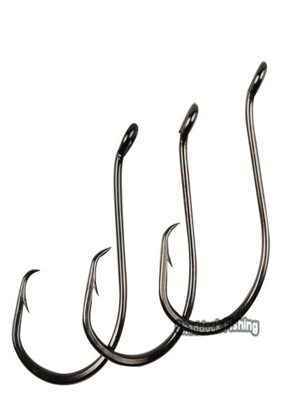 

fishing hooks 150 180pcsbox 7384 2x strong custom offset sport circle hooks sharp black high carbon steel ocs fishing hook7481329