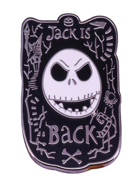 

skull jack is back brooch animated movie christmas eve thriller badge3107815, Blue