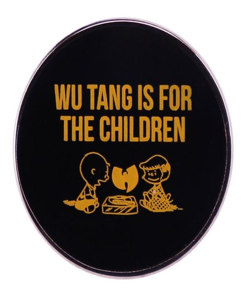 

wu tang is for the children cute anime movies games hard enamel pins collect metal cartoon brooch backpack hat bag collar lapel ba4542022, Blue