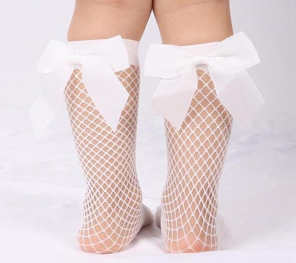 

pair summer baby girls kids mesh socks 2021 bow fishnet ankle high lace fish net vintage back short girl2334350, Pink;yellow