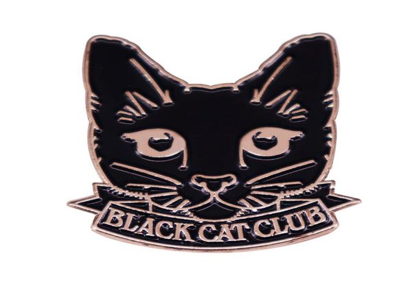 

black cat club enamel pin012345678910111213146332767, Blue