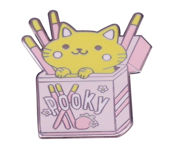 

pooky strawberry foodie cat brooch kawaii pink cat lapel pins metal badges gift for kids accessories9845477, Blue