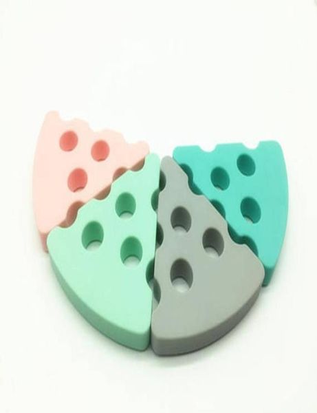 

silicone cheese teether teething beads food grade silicone nursing pendant necklace chew jewelry sensory teether toy baby shower g2777154