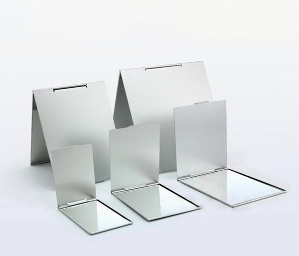 

ultrathin makeup mirror vanity mirror cosmetic 5 sizes make up pocket silver rectangle foldable compact makeup folding mirrors3585380