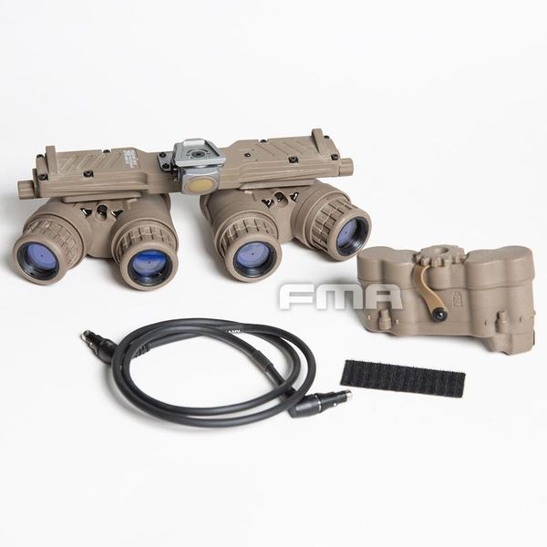 

dress fma new tactical gpnvg18 bnvs version night vision goggles nvg dummy model with functional version battery boxtan tb1289b, White