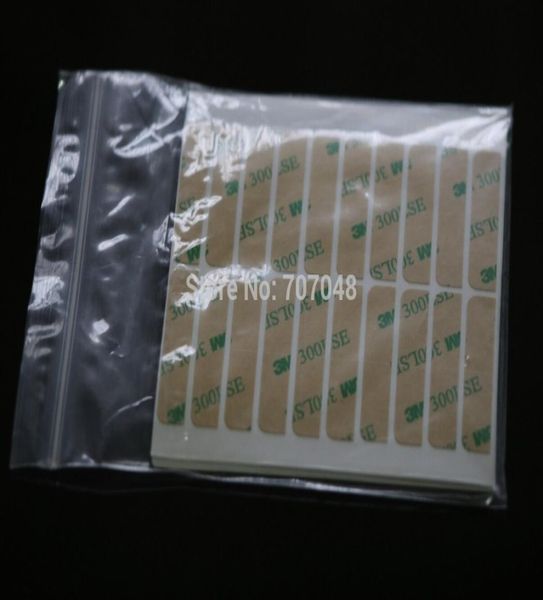 

10 pieceslot whole 3m300ls strong double tape for skin hair weft pu hair weft4416317, Black;brown