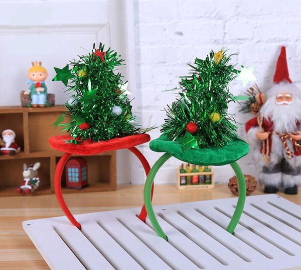 

creative christmas tree headband children039s head christmas dance bar party prop supplies characters dressed up headband4365096, Slivery;white