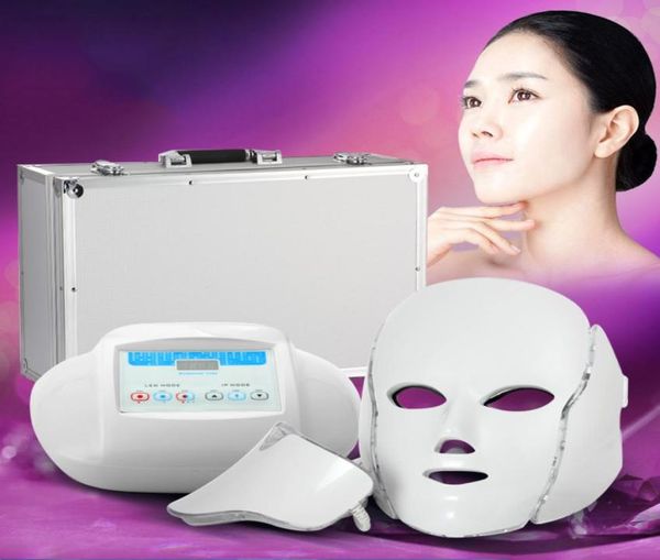 

3in1 light pon therapy led facial mask skin rejuvenation pdt skin care beauty machine face neck use with microcurrent electro7288663
