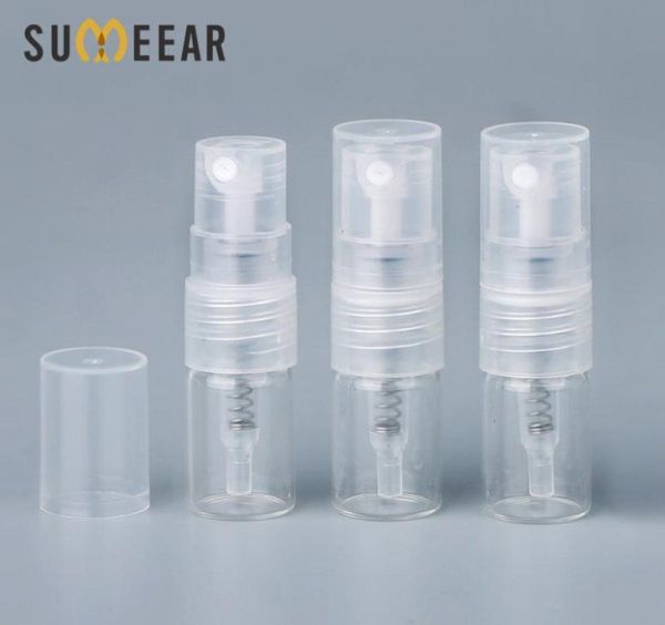 

100pieceslot 1ml mini perfume glass spray bottle refillable empty bottles cosmetic containers portable perfume atomizer sample 203457611