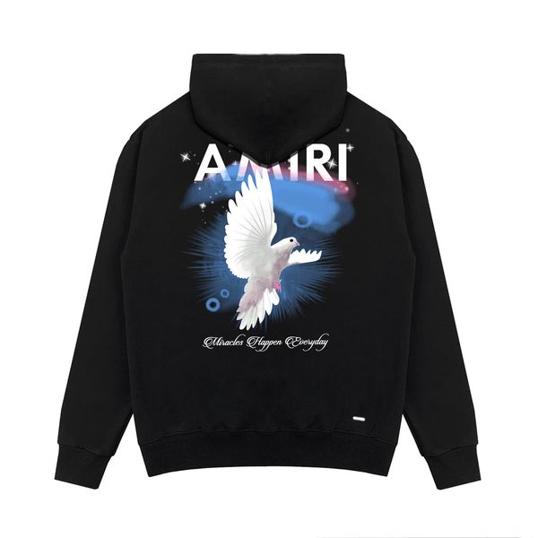 

casual mens amiryes hoodies designer clothes couples sweatshirts letter print pullovers women hoodie loose 2xl, Black